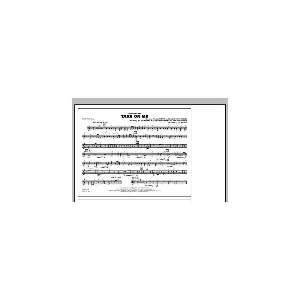 Take On Me - Baritone T.C.