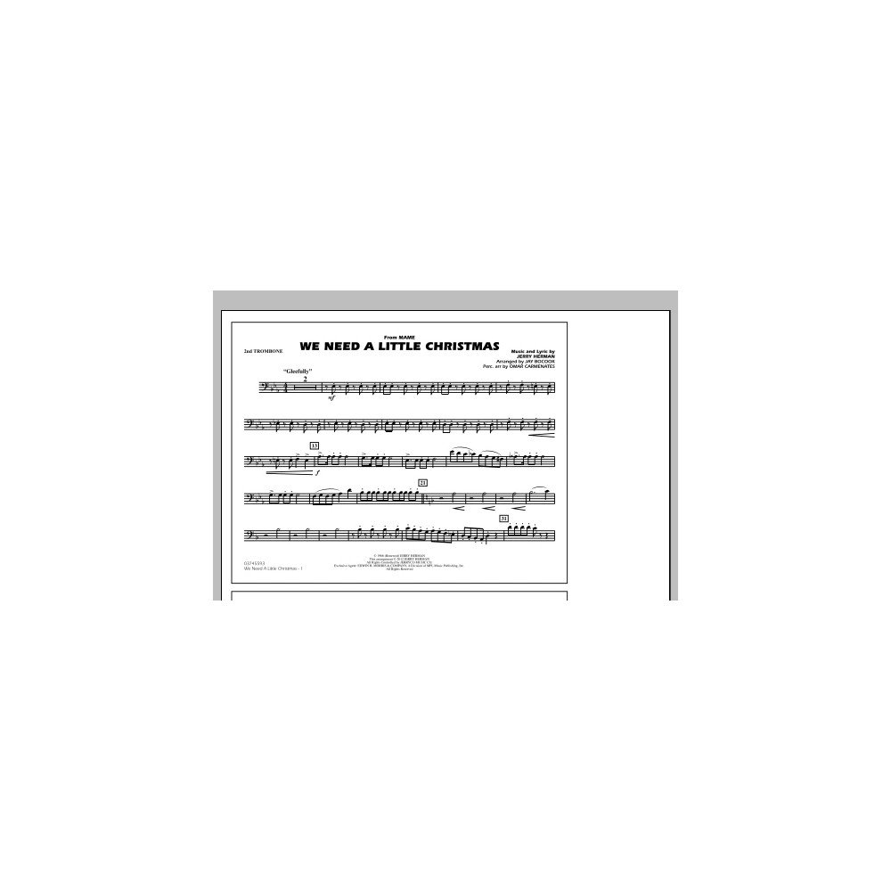 We Need A Little Christmas - 2nd Trombone