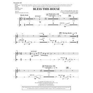 Bless This House - Percussion 1 & 2