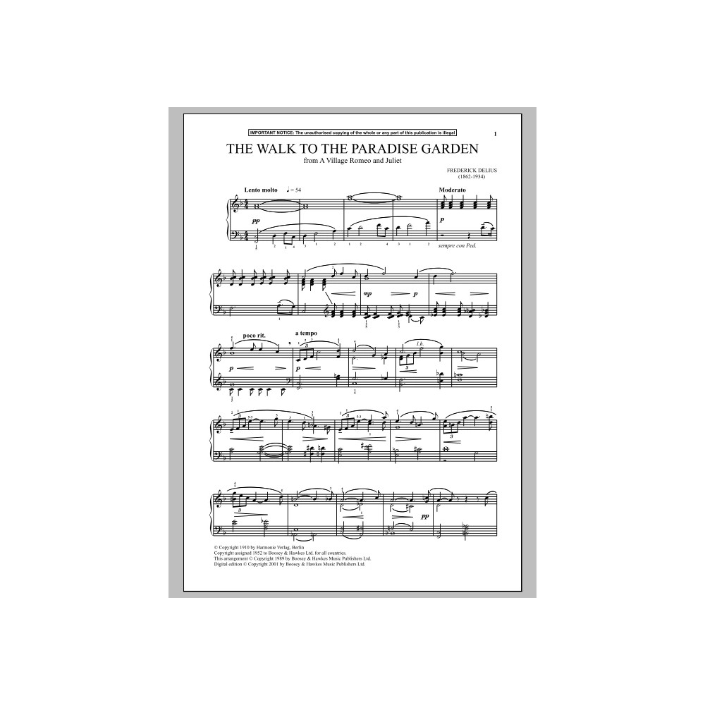 A Village Romeo And Juliet, The Walk To The Paradise Garden