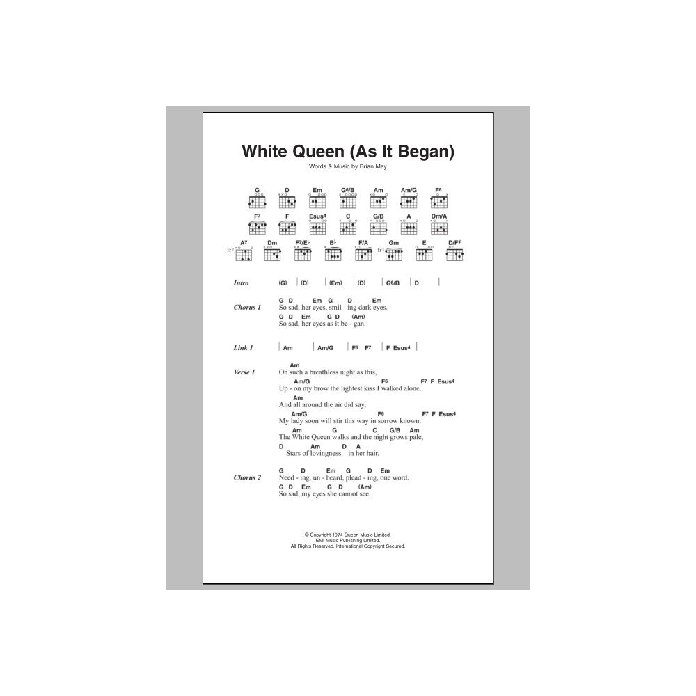White Queen (As It Began)