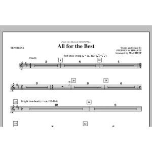 All For The Best - Tenor Sax