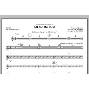 All For The Best - Banjo (opt. Acoustic Guitar)