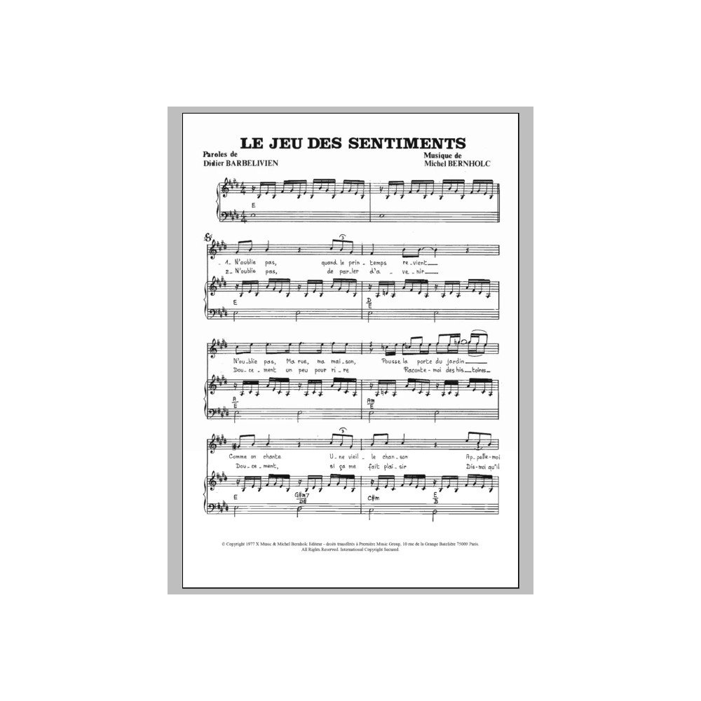 Le Jeu Des Sentiments