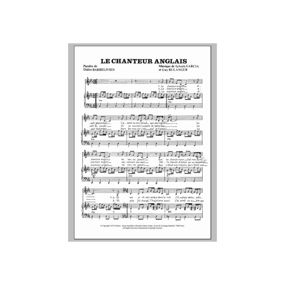 Der Englische Sänger