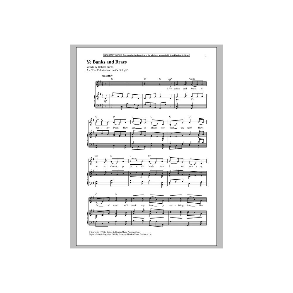 Ye Banks And Braes