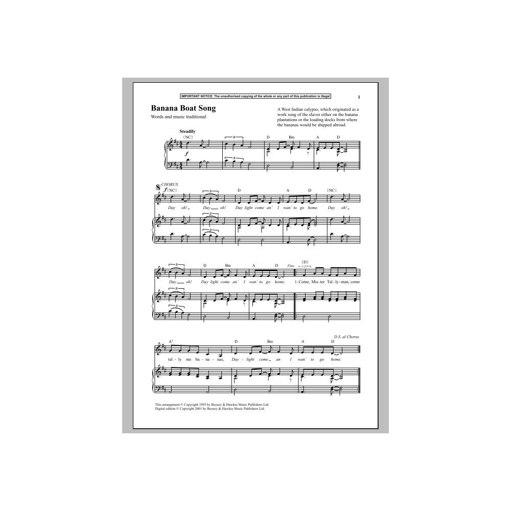 Banana Boat Song