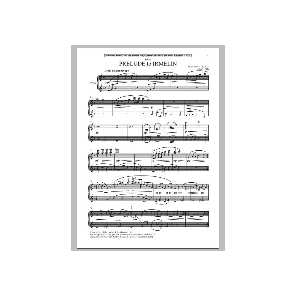 Prelude To Irmelin