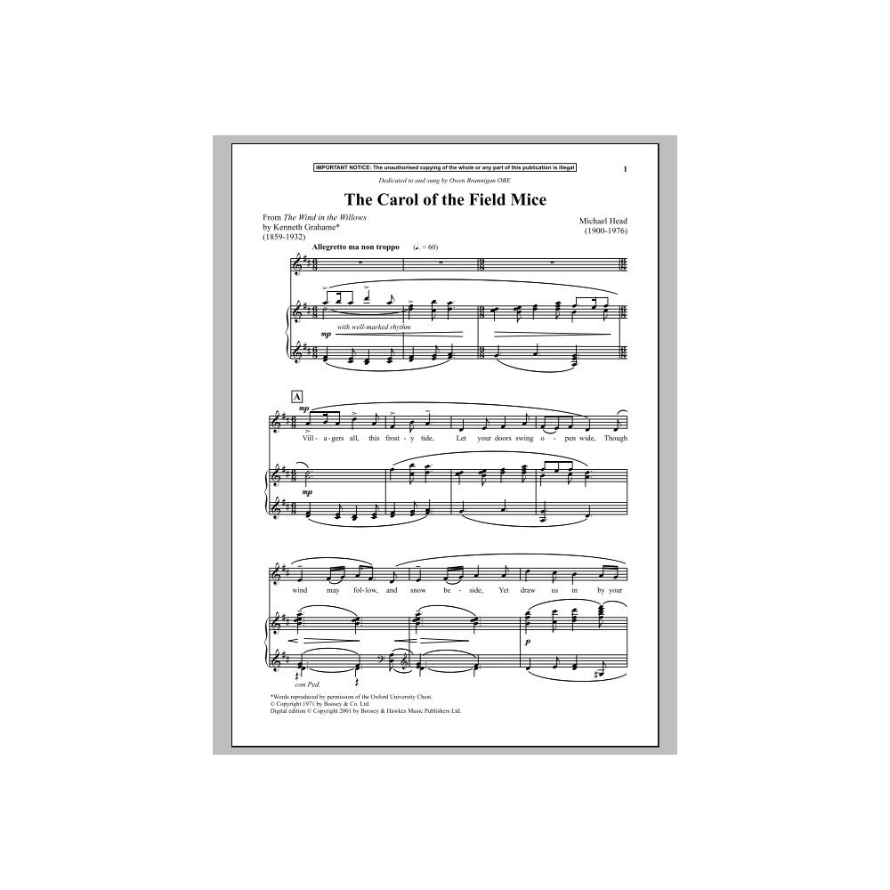 The Carol Of The Field Mice