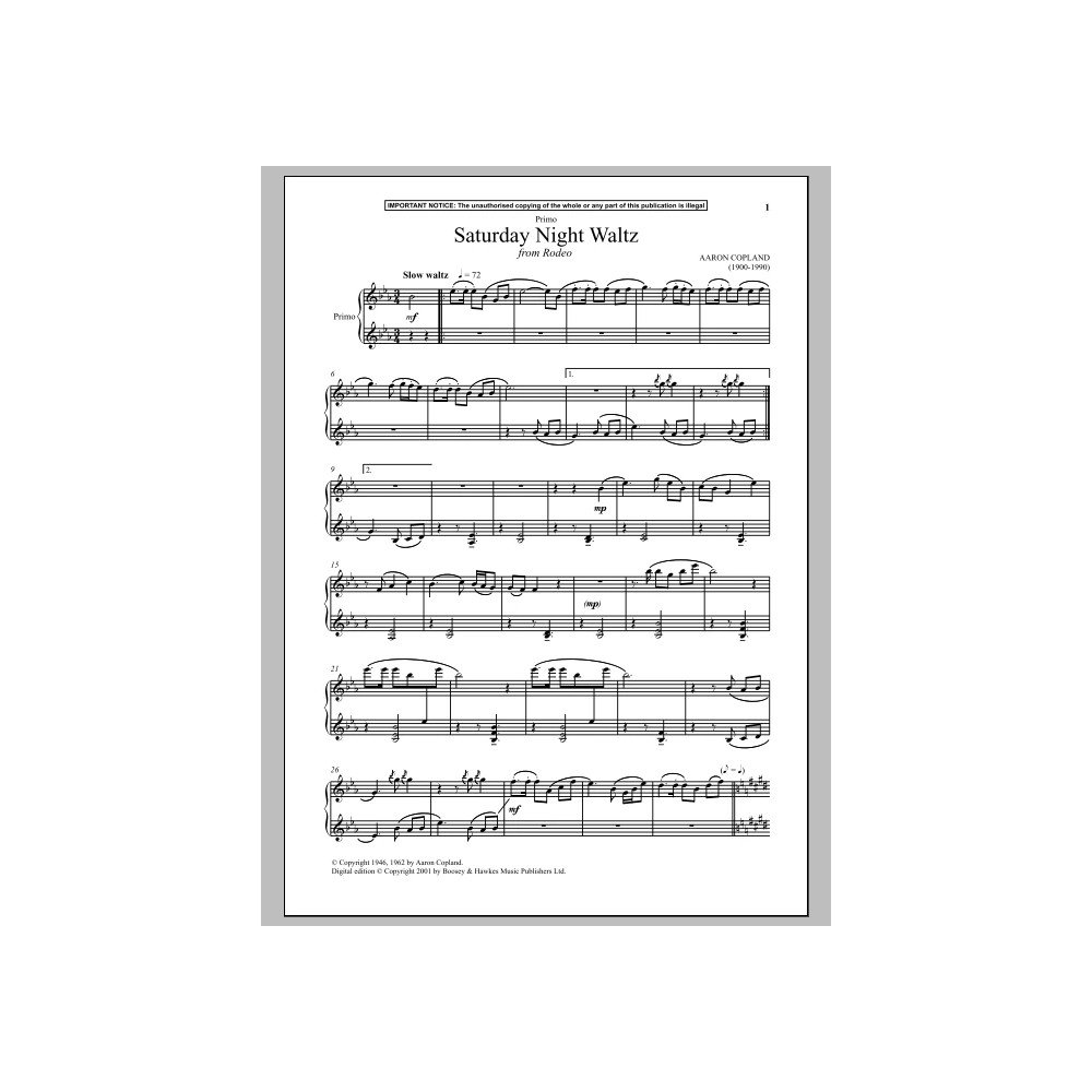 Saturday Night Waltz (from Rodeo)