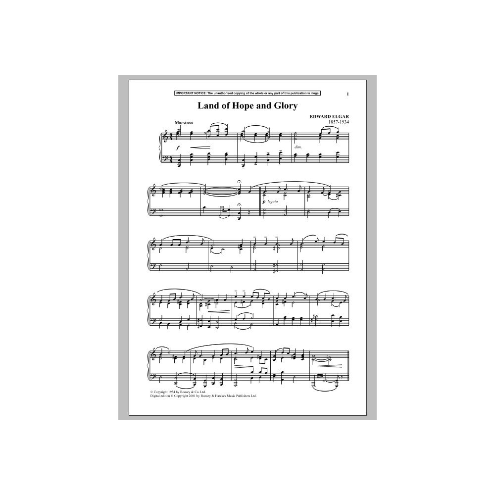 Land Of Hope And Glory (March No. 1 from Pomp And Circumstance)