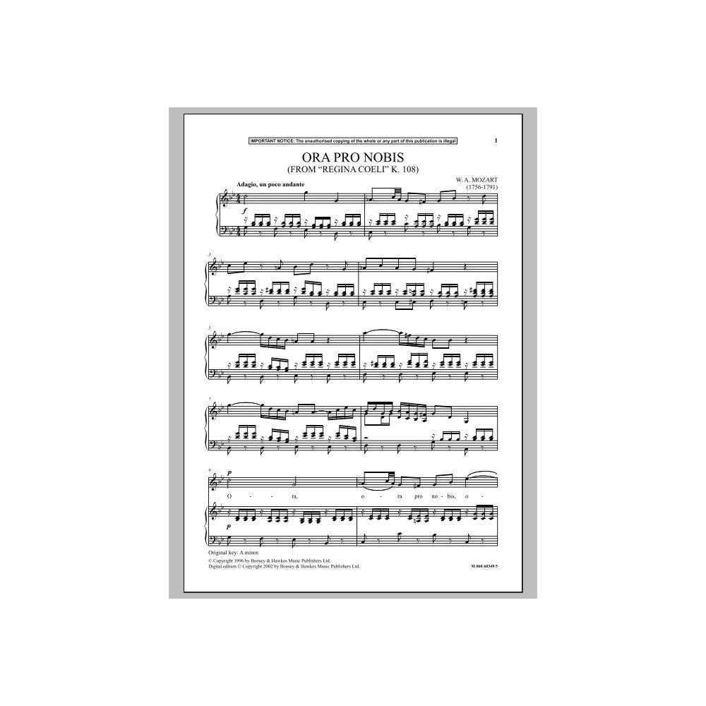 Ora Pro Nobis (from Regina Coeli K. 108)