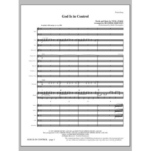 God Is In Control (arr. Heather Sorenson) - Full Score