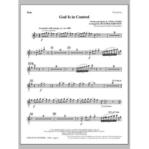 God Is In Control (arr. Heather Sorenson) - Flute