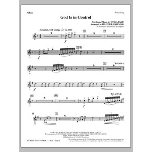 God Is In Control (arr. Heather Sorenson) - Oboe