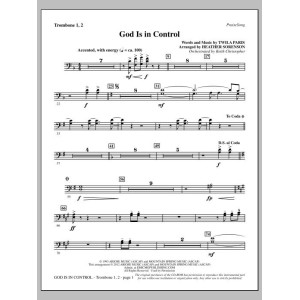 God Is In Control (arr. Heather Sorenson) - Trombone 1 & 2