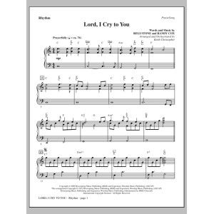 Lord, I Cry To You - Rhythm