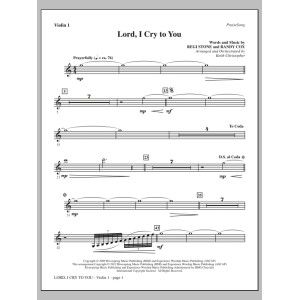 Lord, I Cry To You - Violin 1