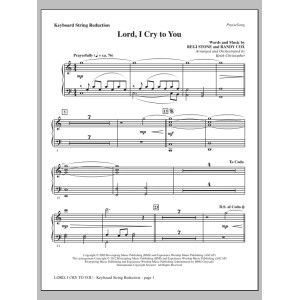 Lord, I Cry To You - Keyboard String Reduction