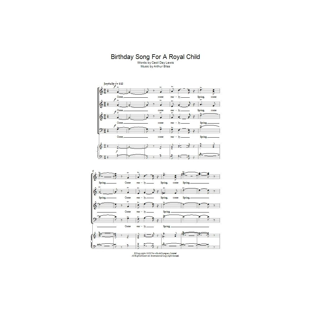 Birthday Song For A Royal Child