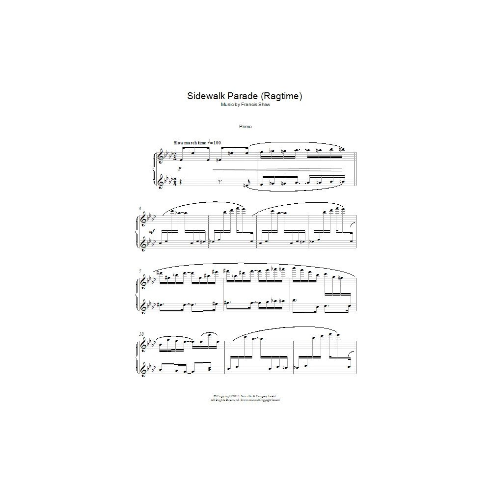 Sidewalk Parade (Ragtime)