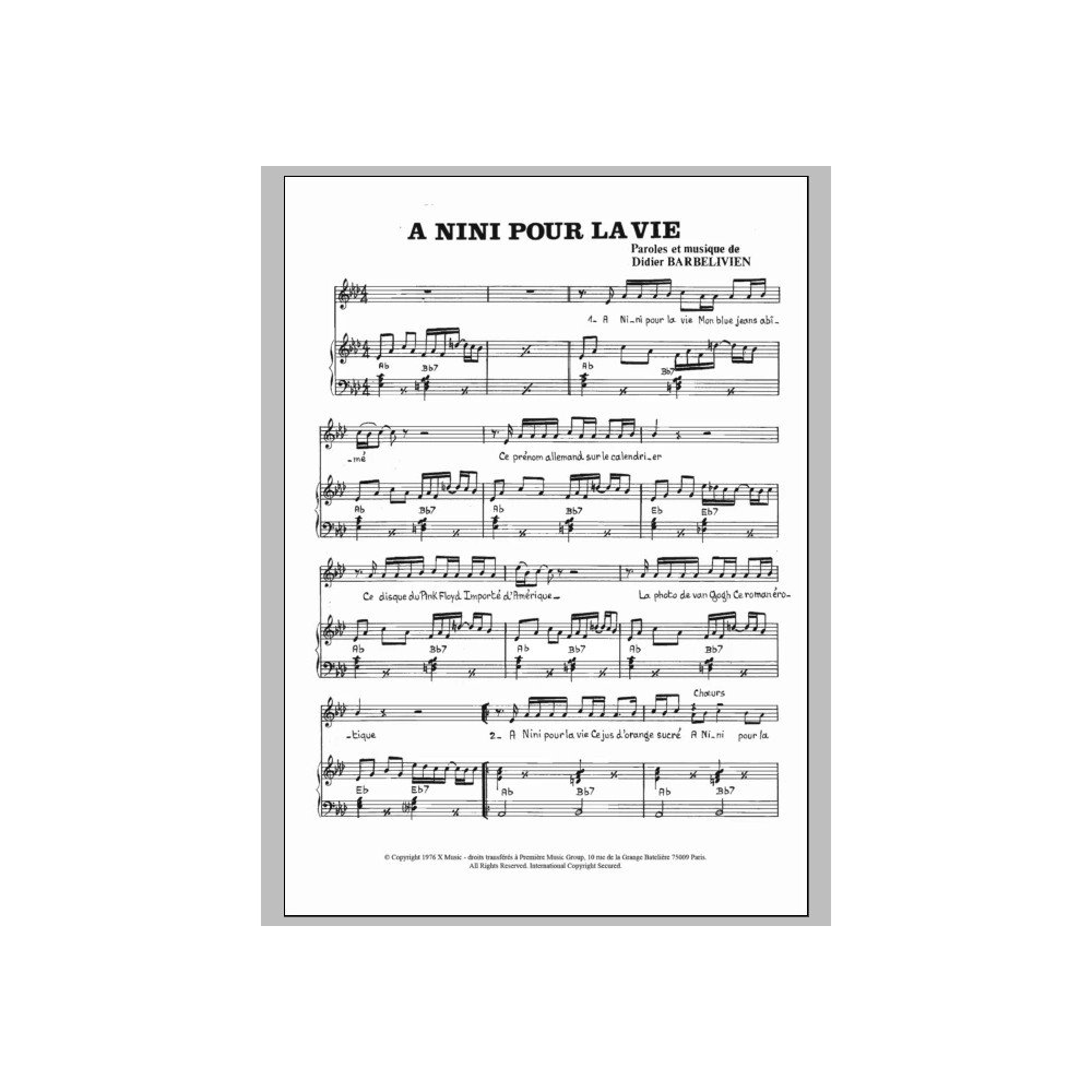 A Nini Pour La Vie