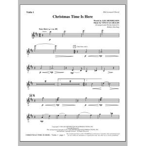 Christmas Time Is Here - Violin 1