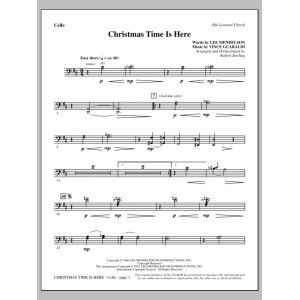 Christmas Time Is Here - Cello