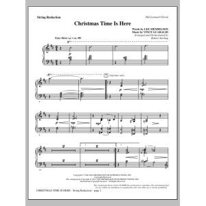 Christmas Time Is Here - Keyboard String Reduction