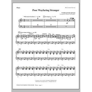 Poor Wayfaring Stranger - Piano