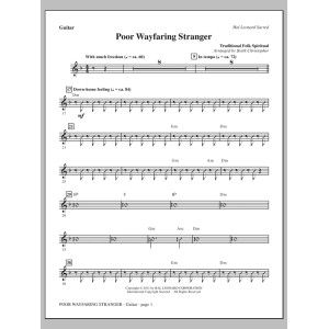 Poor Wayfaring Stranger - Guitar