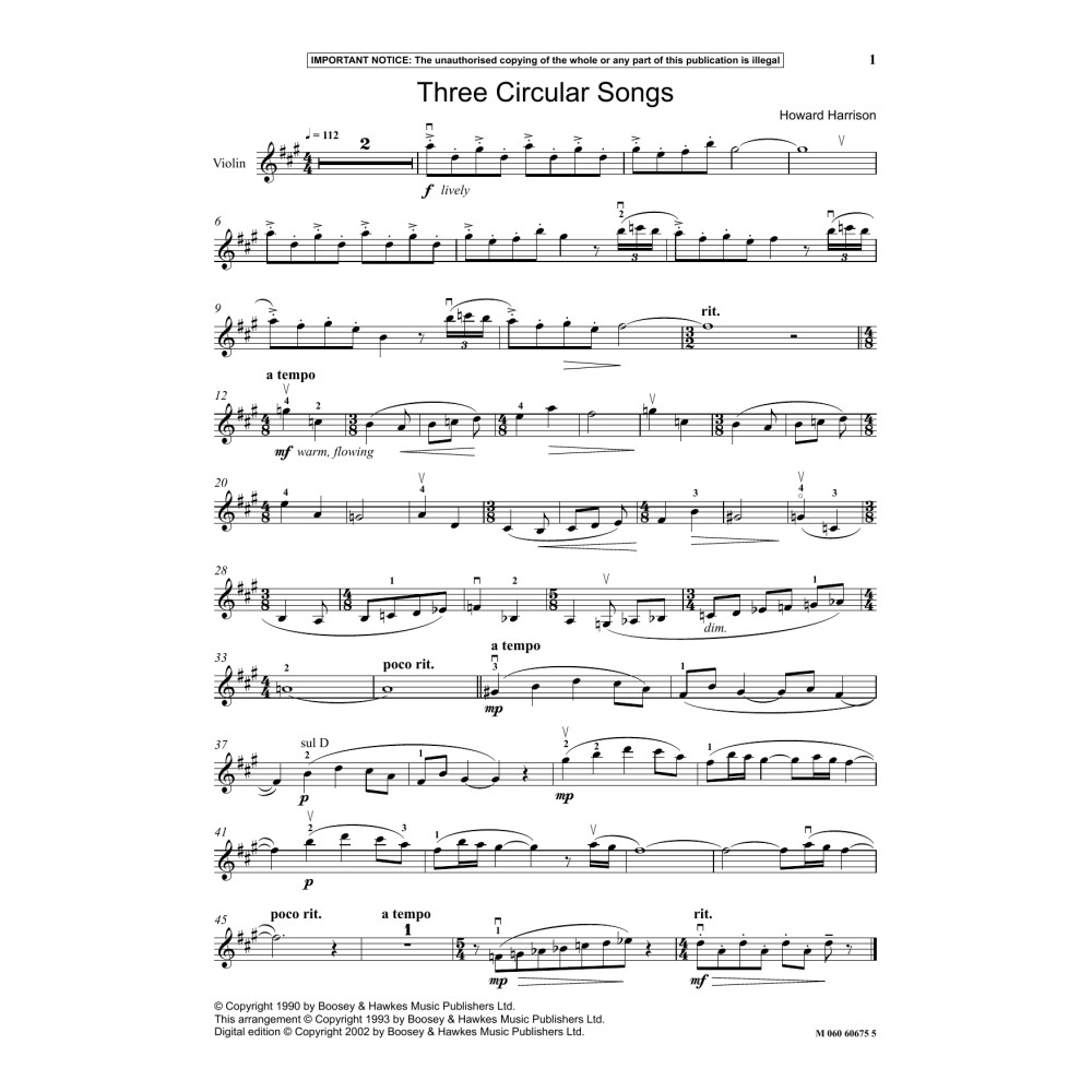 Three Circular Songs