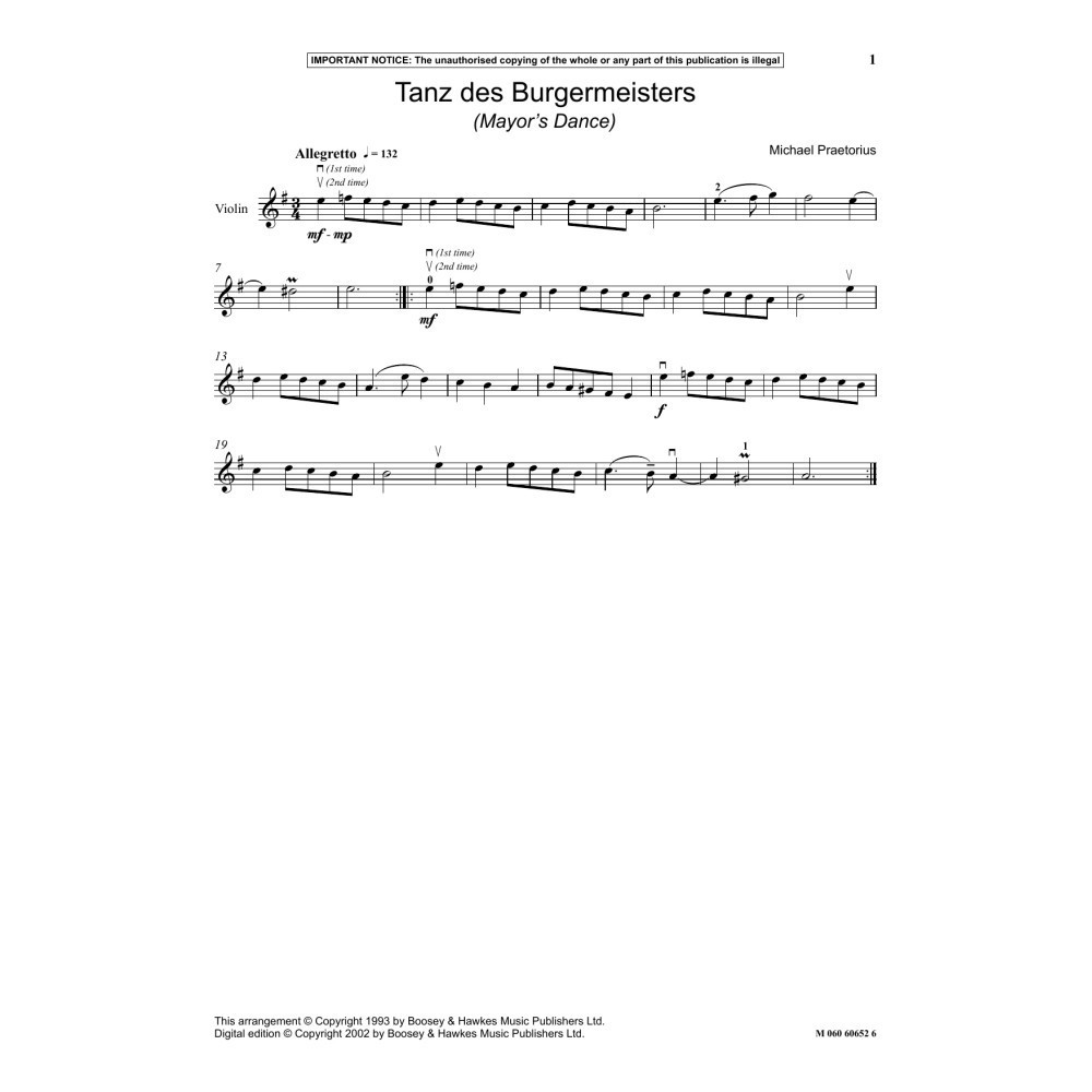 Tanz Des Burgermeisters (Mayor's Dance)