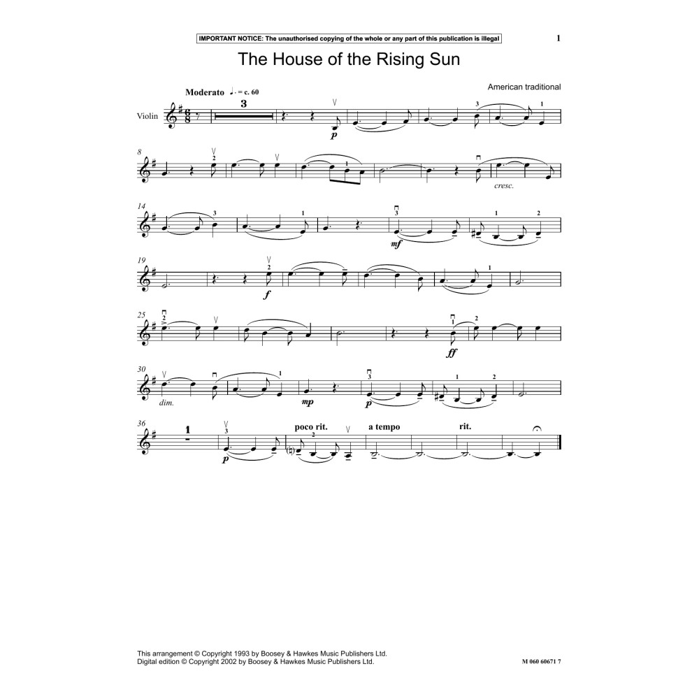 The House Of The Rising Sun