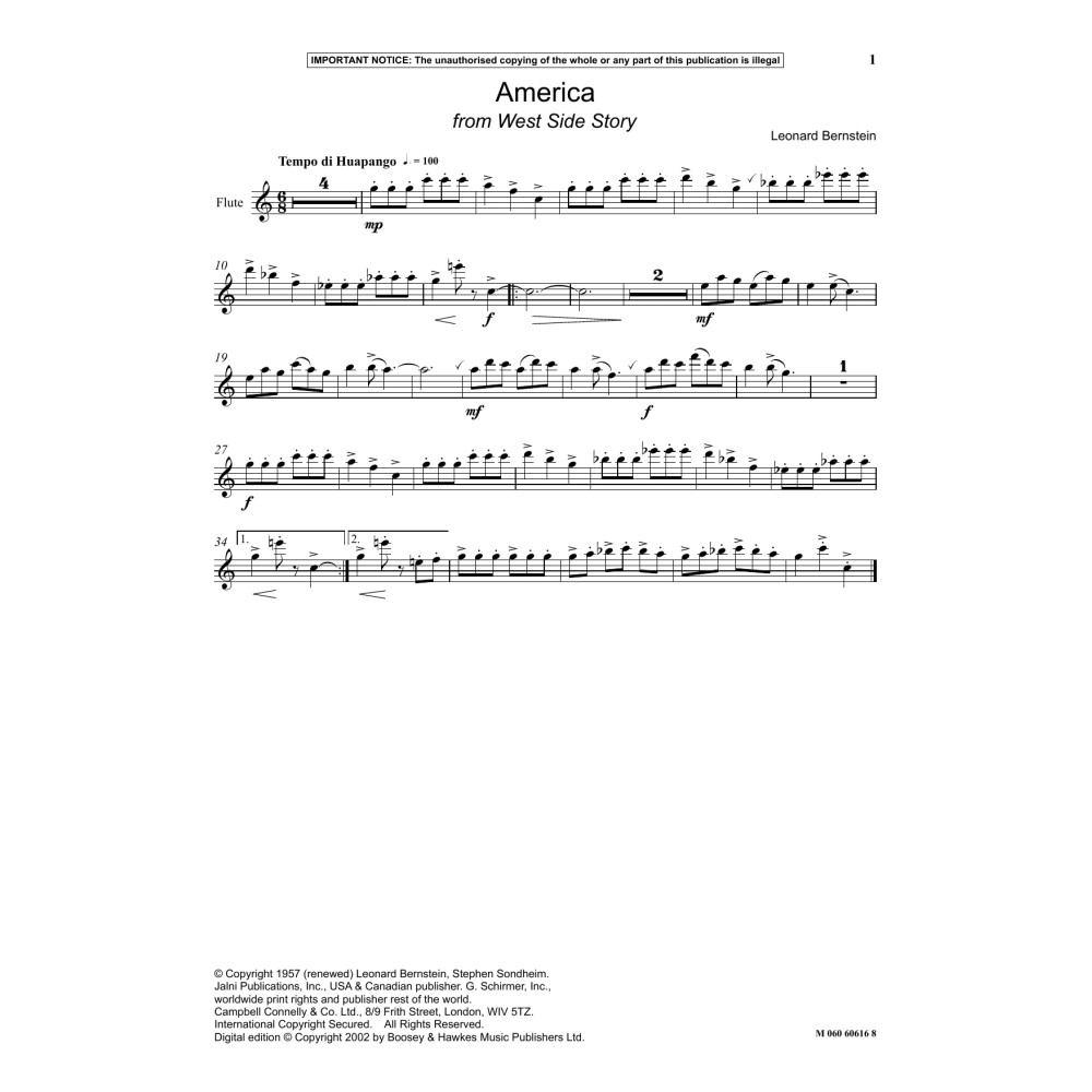 America (from West Side Story)