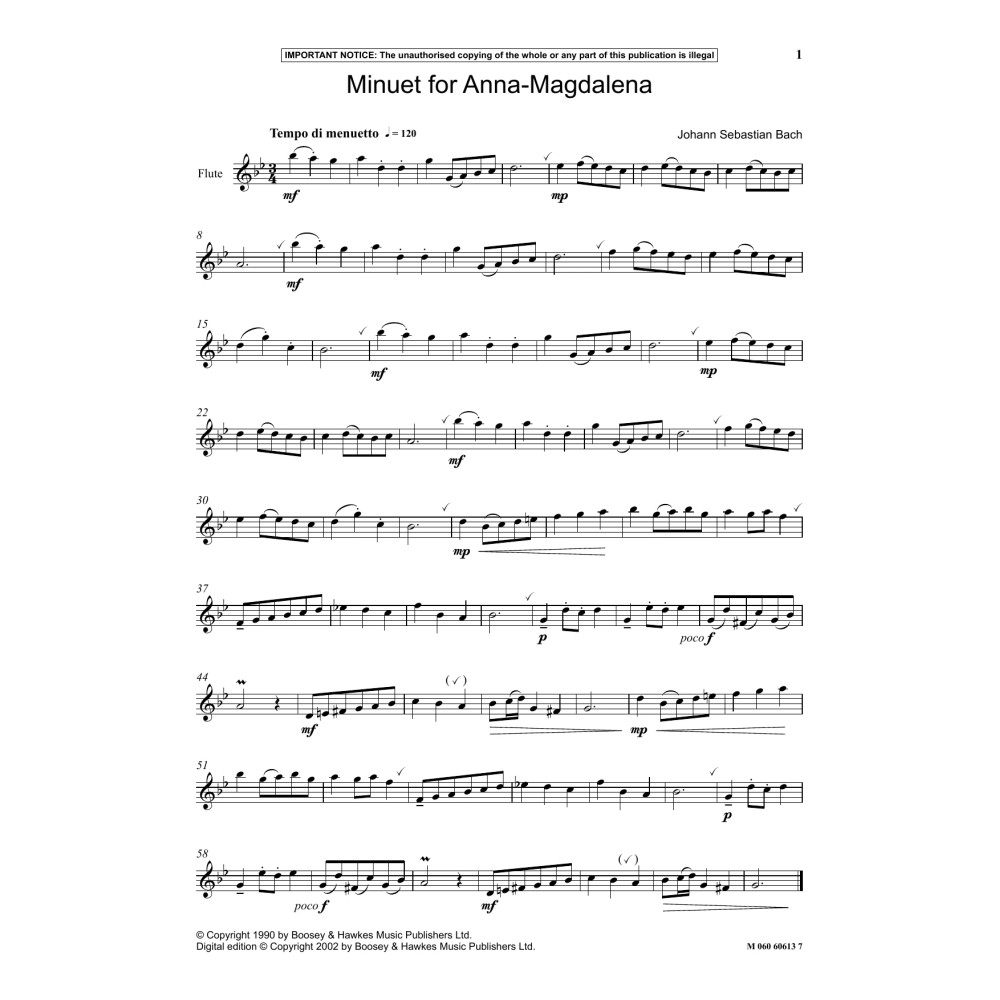 Minuet For Anna Magdalena