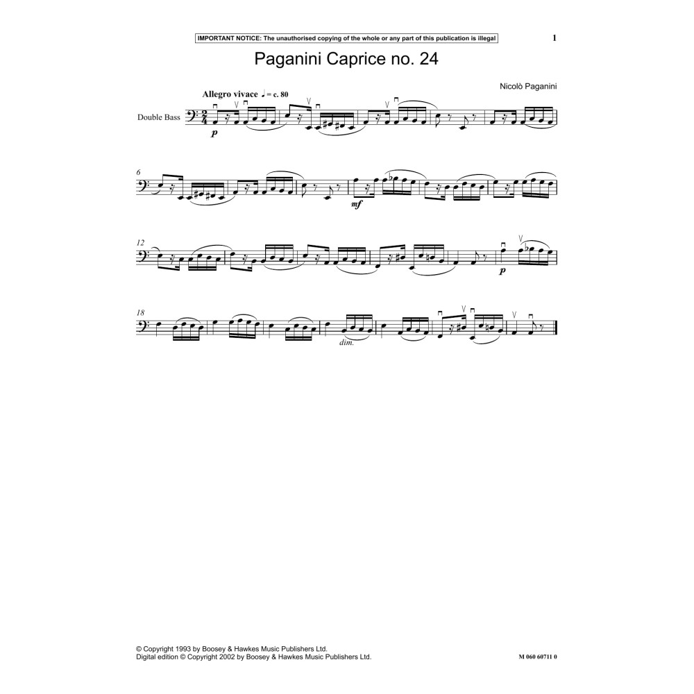Paganini Caprice No. 24