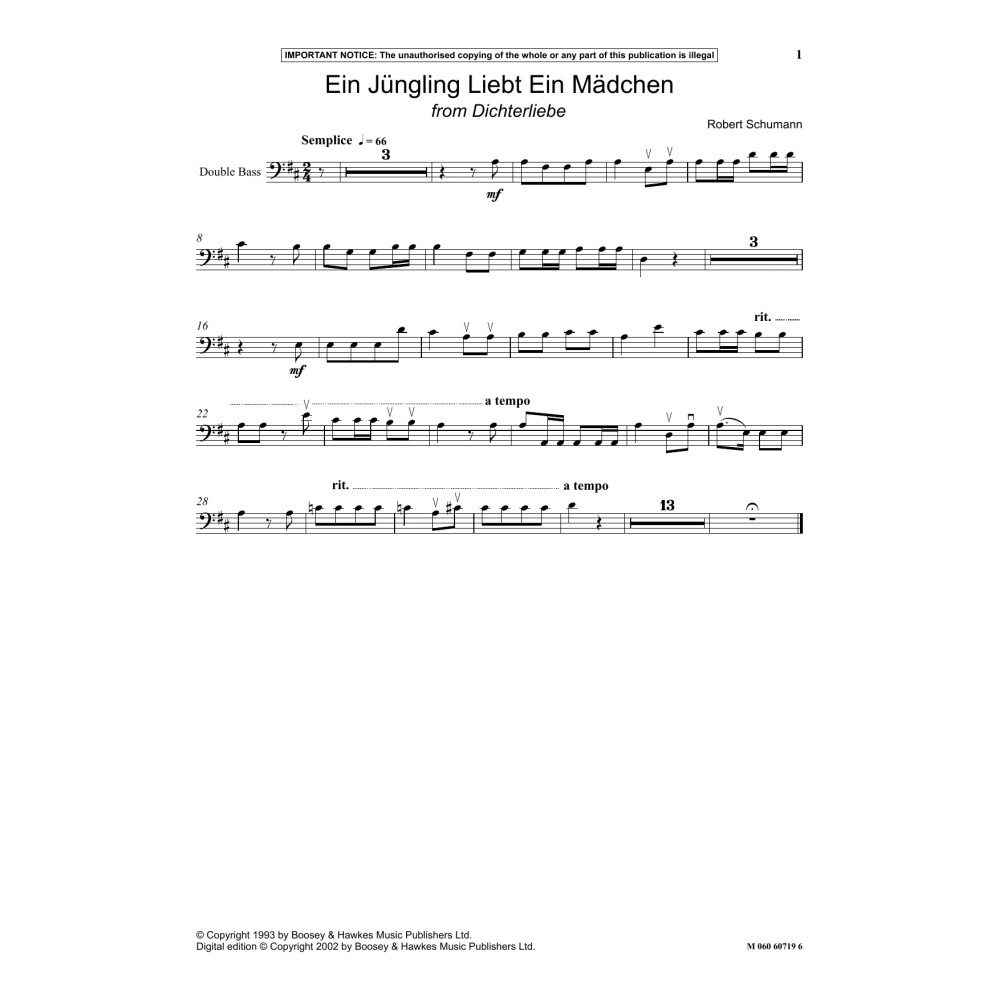 Ein Jungling Liebt Ein Madchen from Dichterliebe