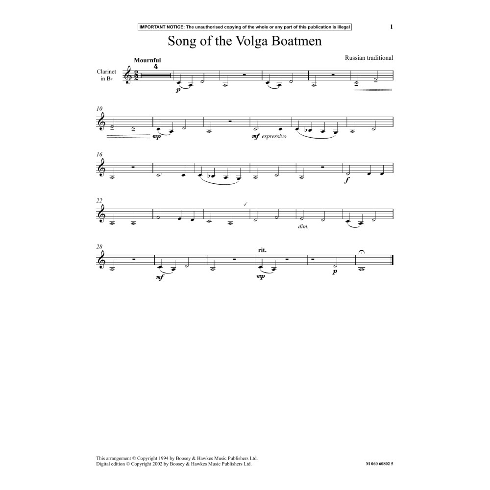 Song Of The Volga Boatmen