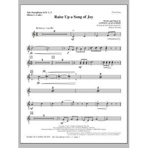 Raise Up A Song Of Joy - Alto Sax 1-2 (sub. Horn 1-2)