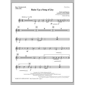 Raise Up A Song Of Joy - Bass Clarinet (sub. Tuba)
