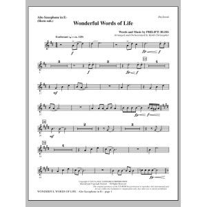 Wonderful Words of Life - Alto Sax (sub. Horn)