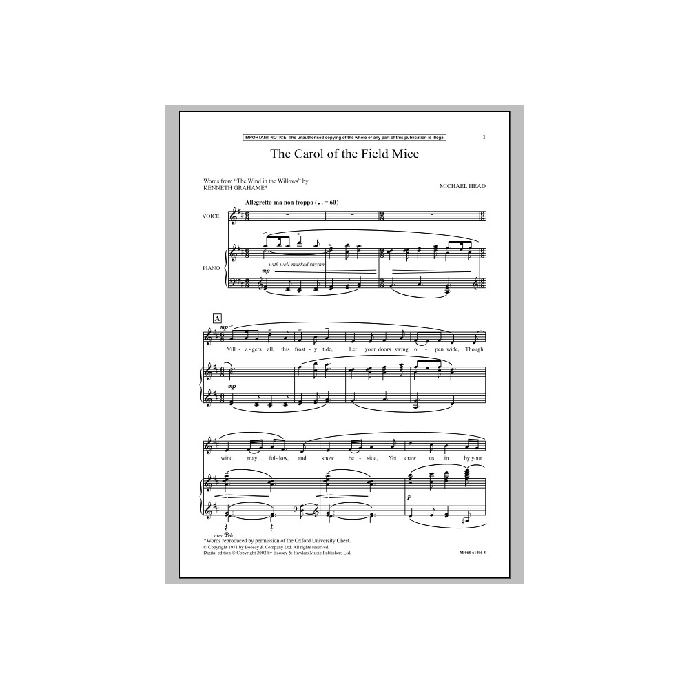 The Carol Of The Field Mice