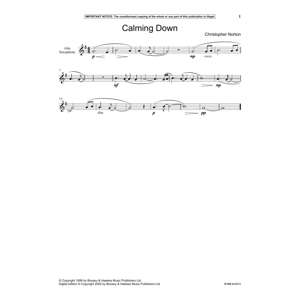Calming Down