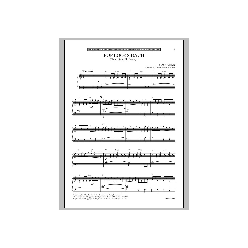 Pop Looks Bach (Theme from Ski Sunday)