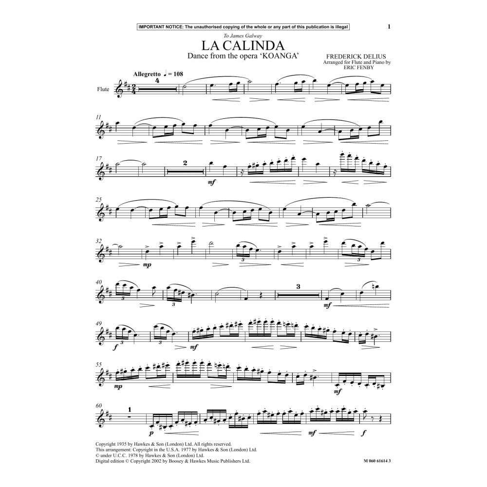 La Calinda (Dance from The Opera Koanga)