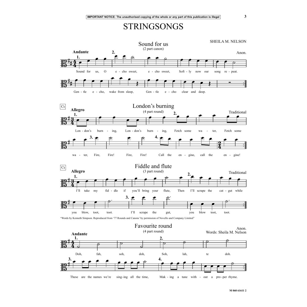 Stringsongs For Viola