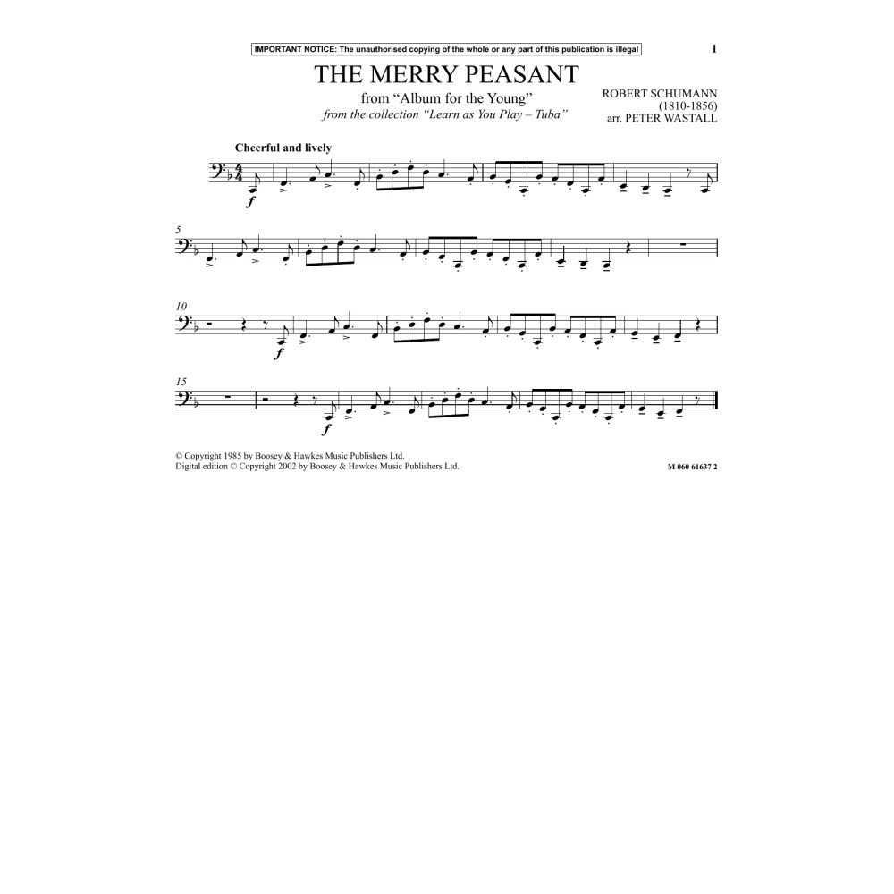The Merry Peasant (from Album For The Young) (from Learn As You Play Tuba)