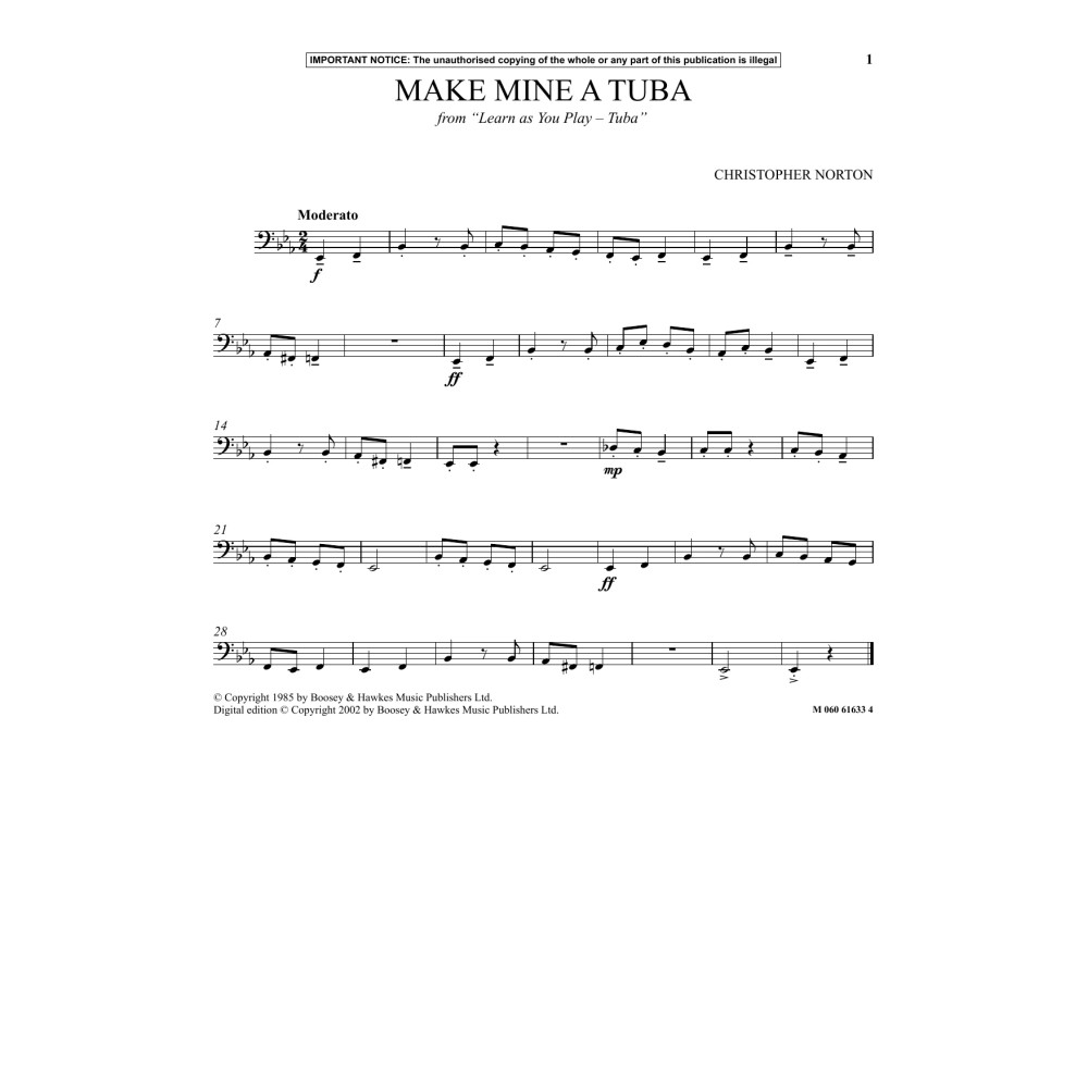 Make Mine A Tuba (aus Learn As You Play Tuba)