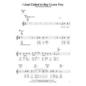 I Just Called To Say I Love You